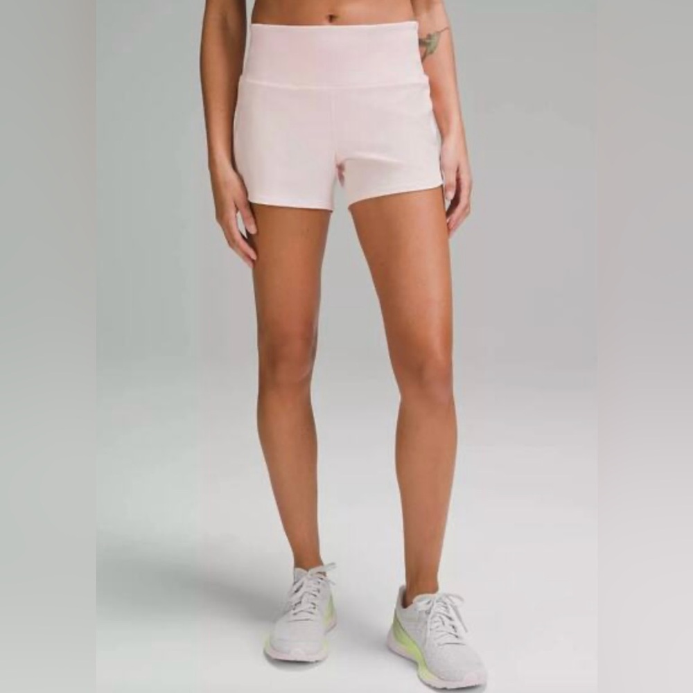NWT Lululemon Speed Up High-Rise Lined Shorts 4”, Strawberry Milkshake, Size 0